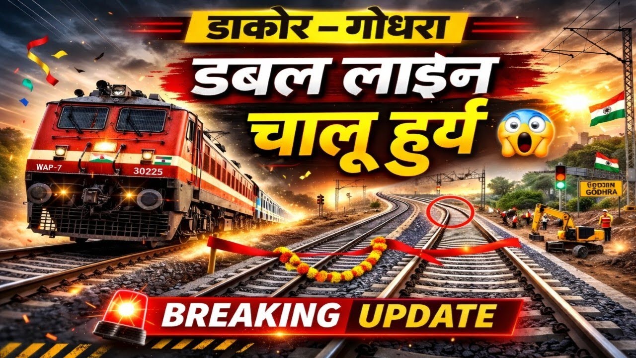 #ep-9  Anand Dakor Godhra Double Rail Line Completed 🎉 | Double Track Start |#indianrailways #dakor 