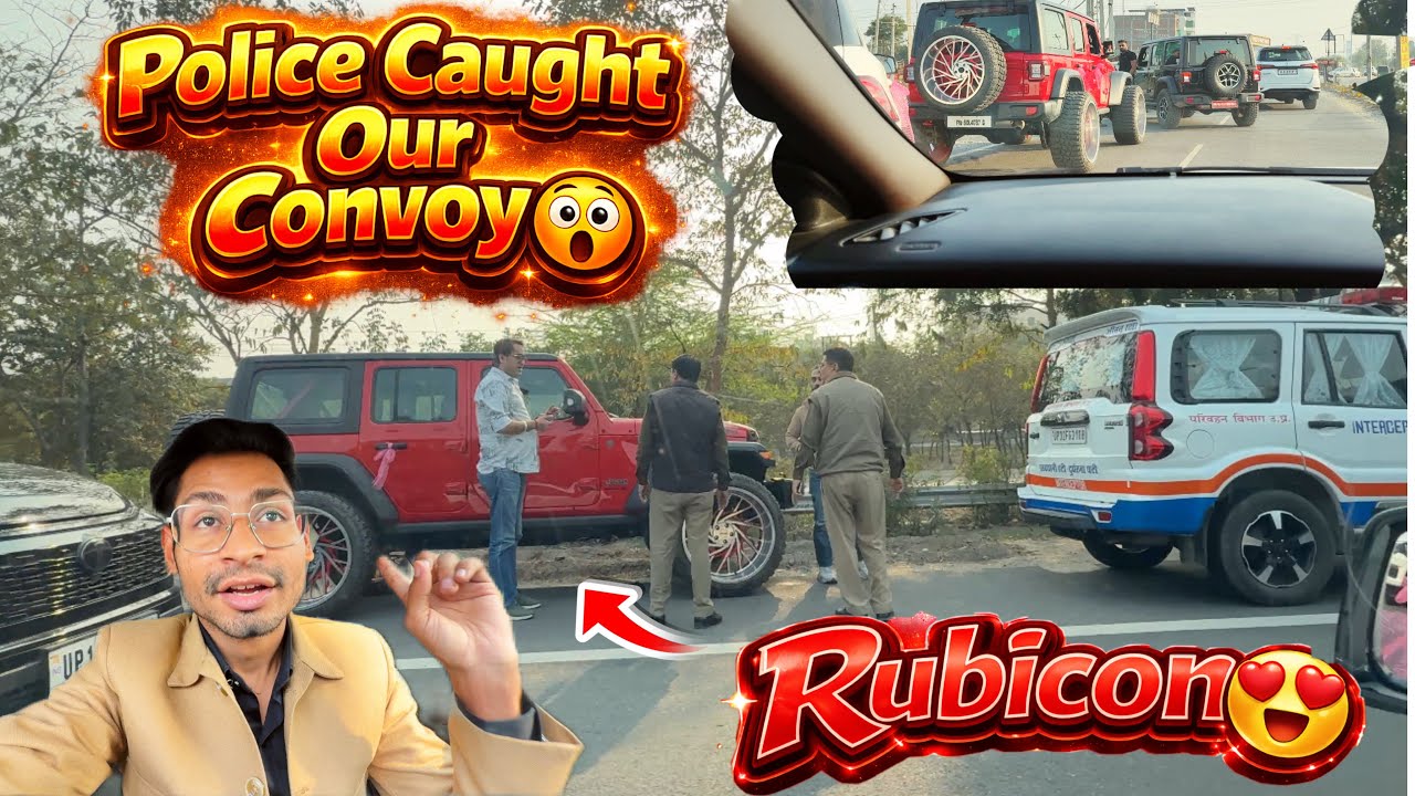 Police Caught Our Convoy😮 Modified Rubicon😍 | Abhishek | Deepak Anish Comedy 