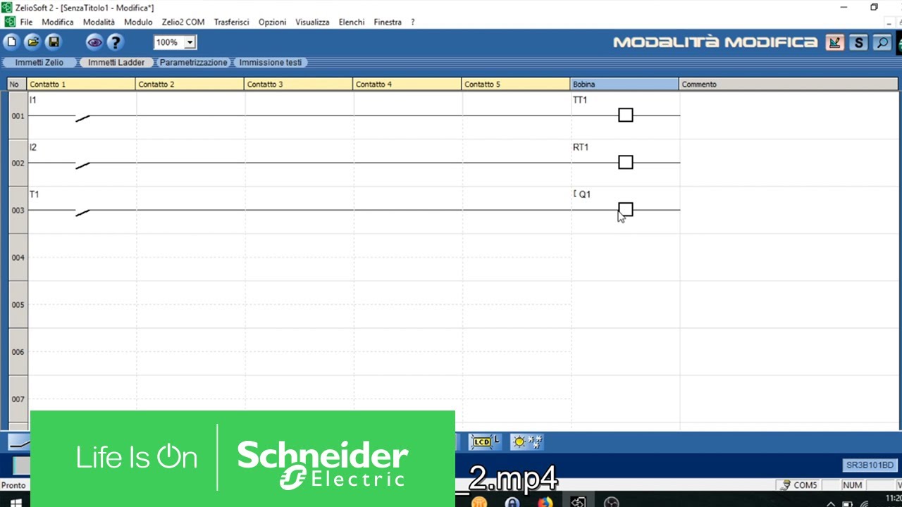 Come si configura il timer I con programmazione Ladder su Zelio Logic | Schneider Electric Italia