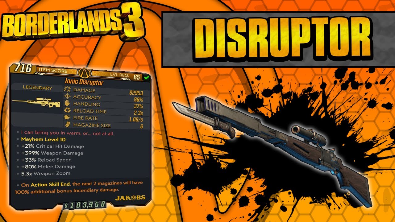 Borderlands 3 | Ionic Disruptor Legendary Weapon Guide (Bypass Shields + Shock Melee Bonus)