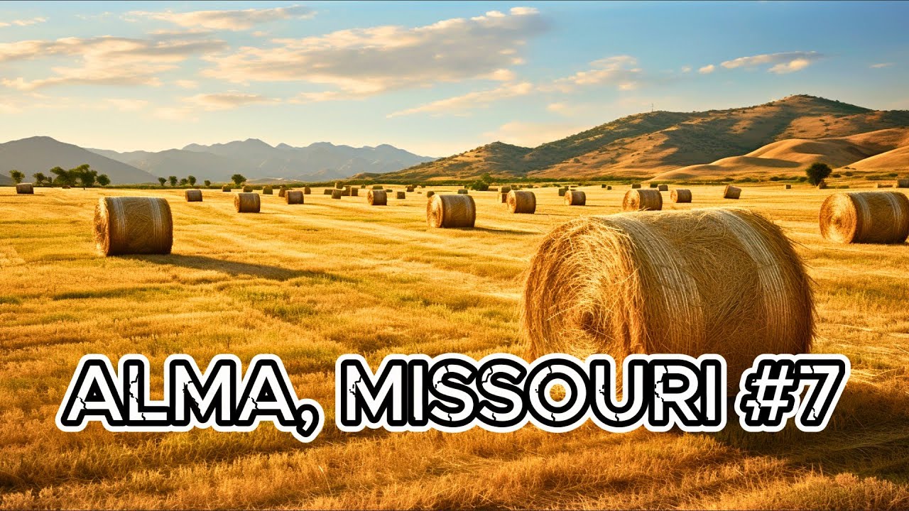 ALMA, MISSOURI FS22 - Contract Baling for Hay - 4K Timelapse