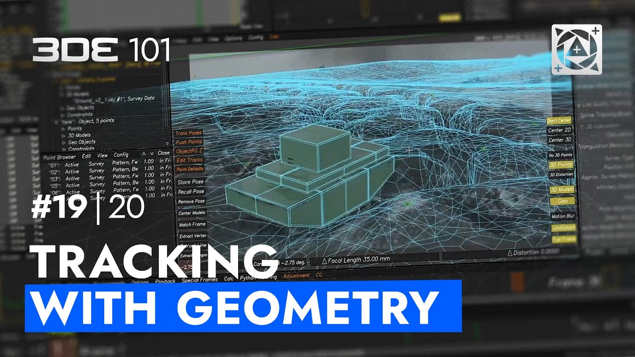3DEqualizer 101: 19.Tracking with Geometry