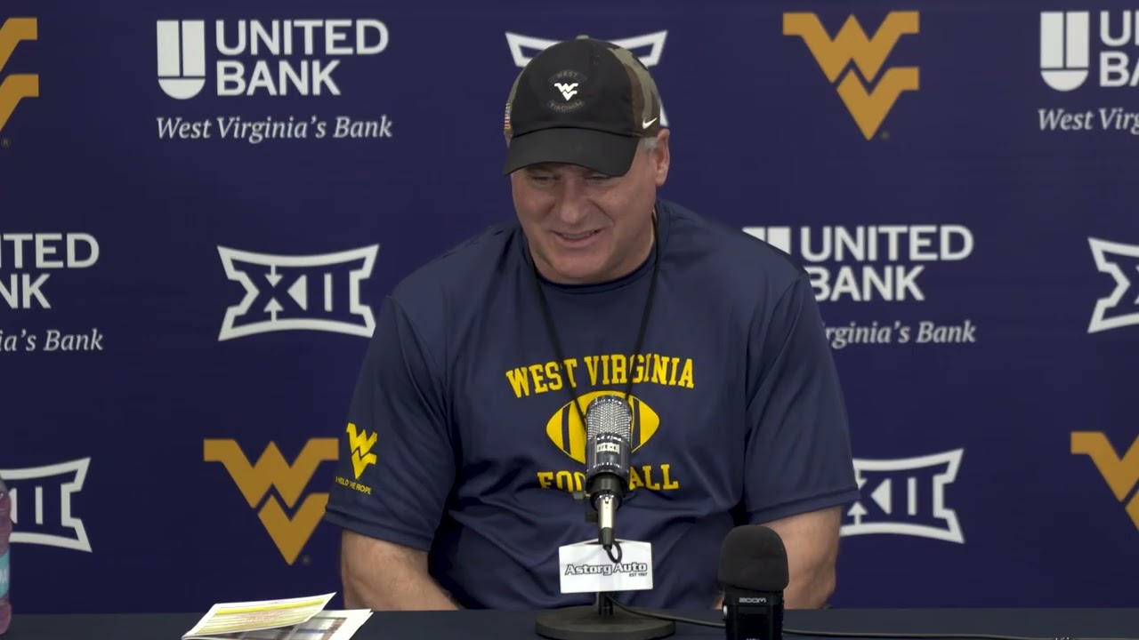 WVU HC Rich Rodriguez Provides Spring Practices Update 