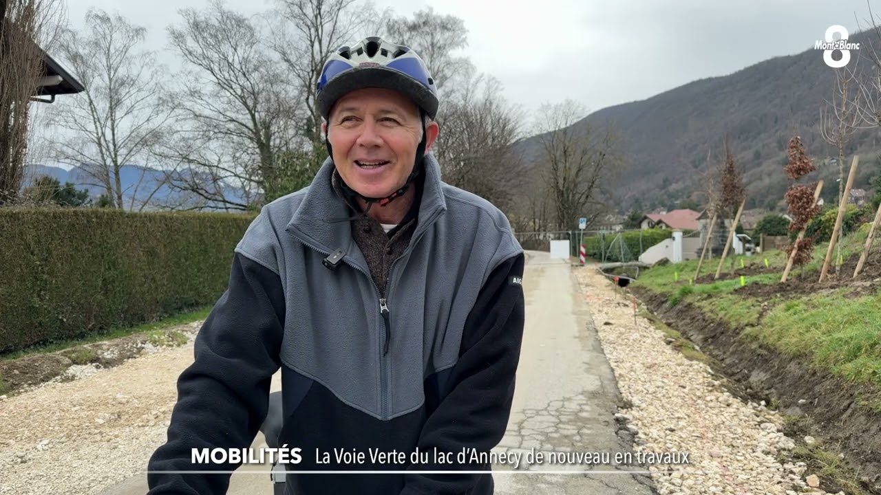 La Voie Verte du lac d'Annecy de nouveau en travaux