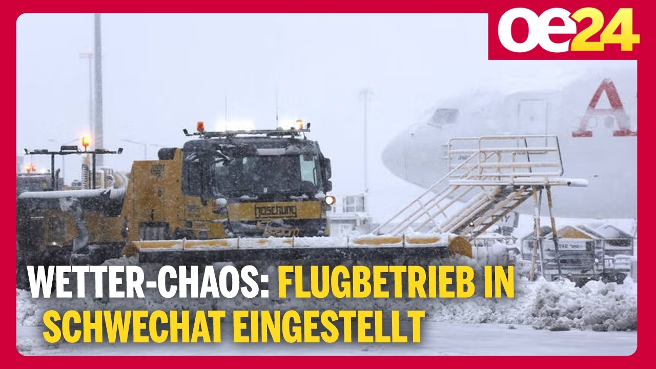 Wetter-Chaos: Flugbetrieb in Schwechat eingestellt