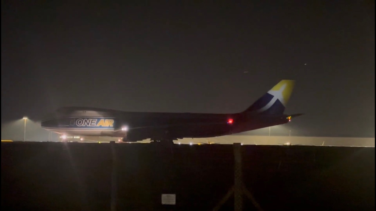 Some Night Time Movements at EMA Cargo Heavies inc. One Air 747 departure and more
