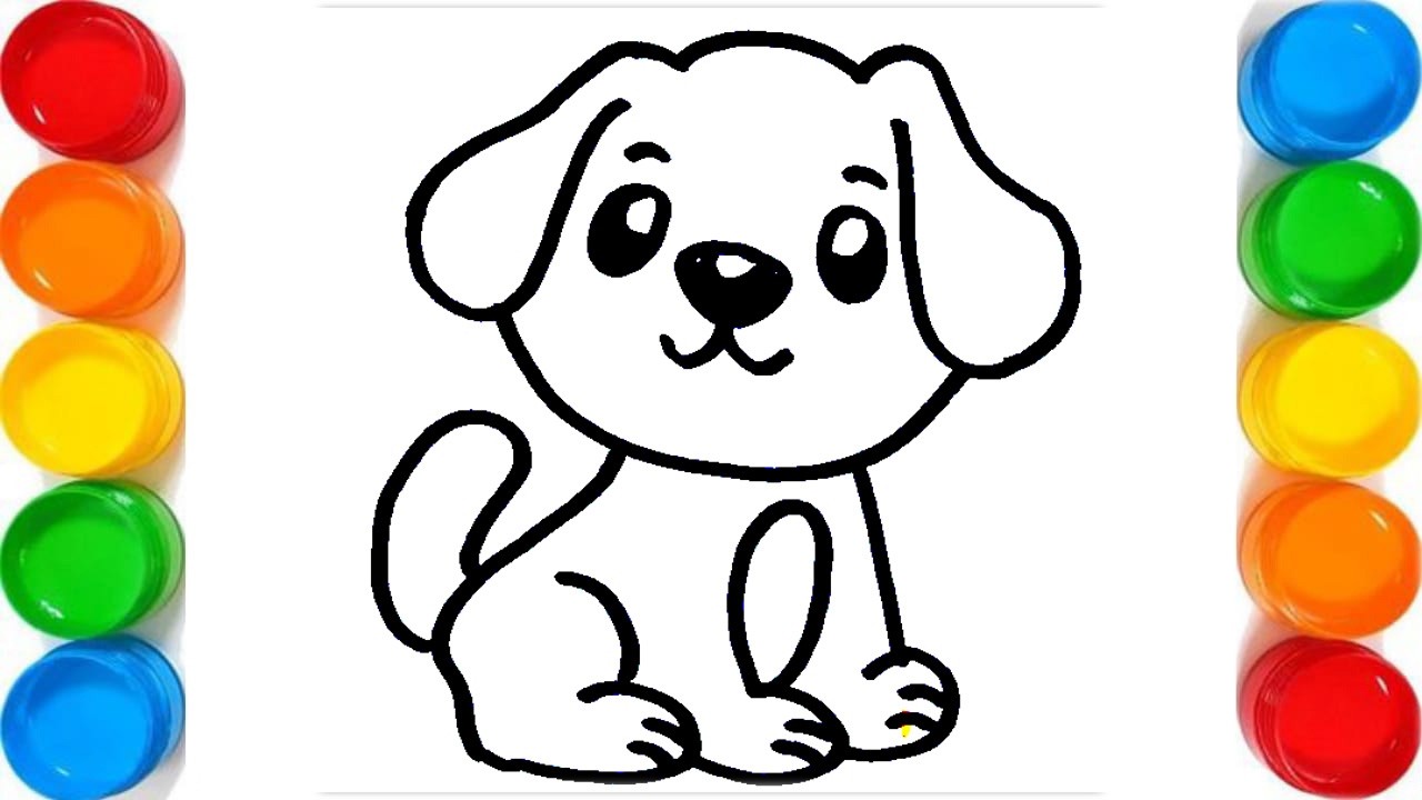 How To Draw A Dog Step By Step | Dog Drawing Easy