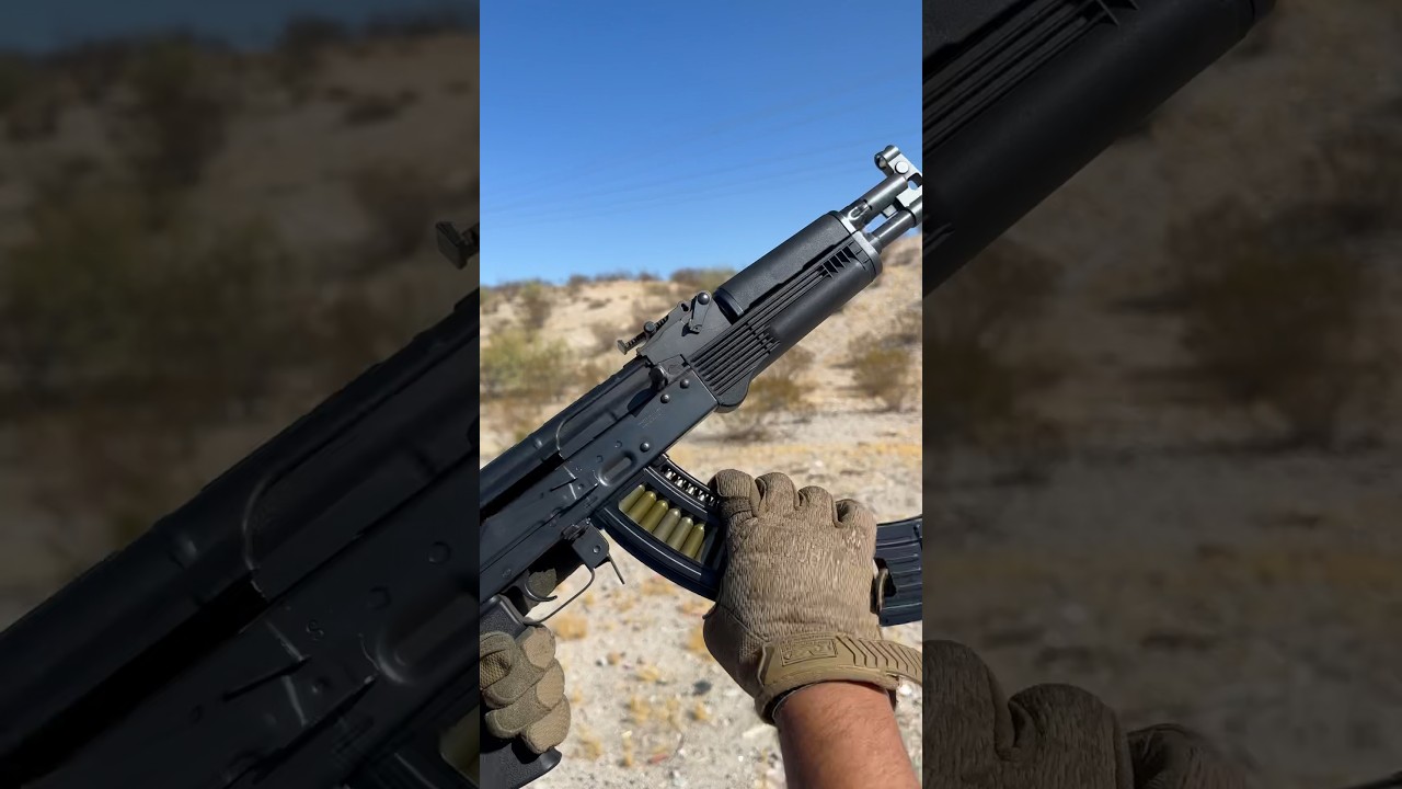 Aggressive Ak ASMR #ak #pistol #gun  #viral #shooting #shorts #asmr #funny