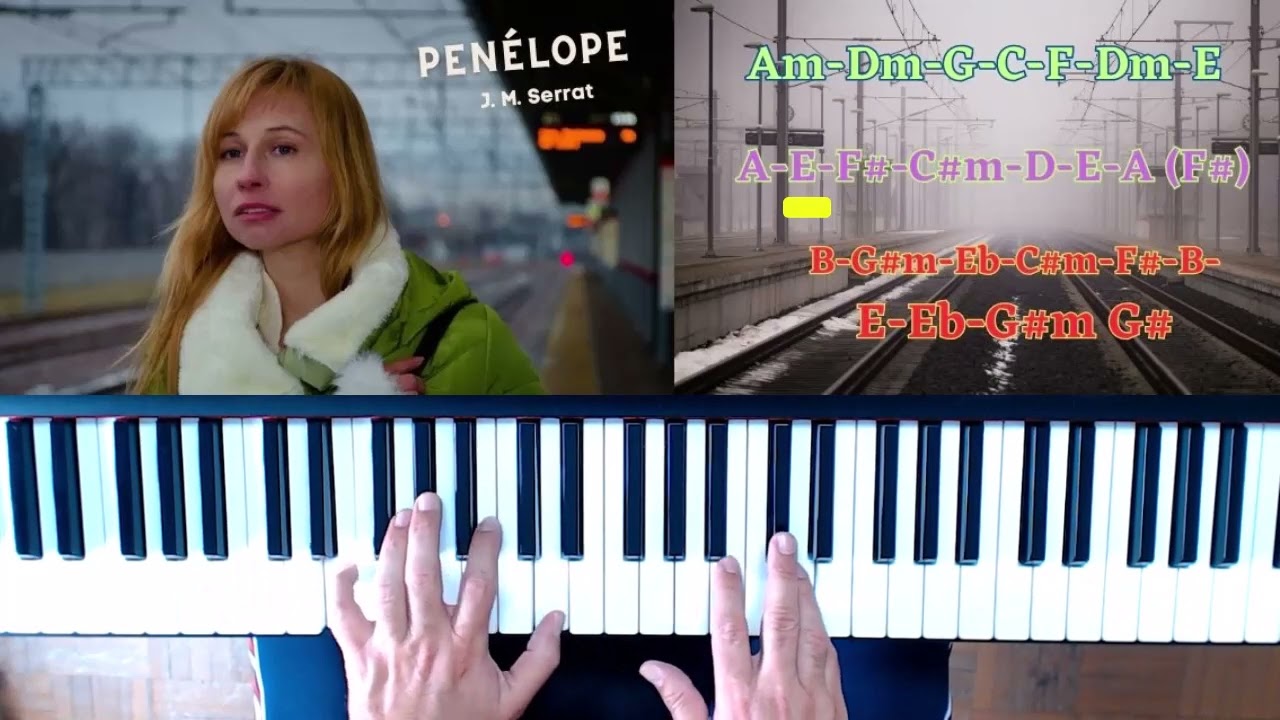 Penélope. J. M. Serrat. Acordes en Piano