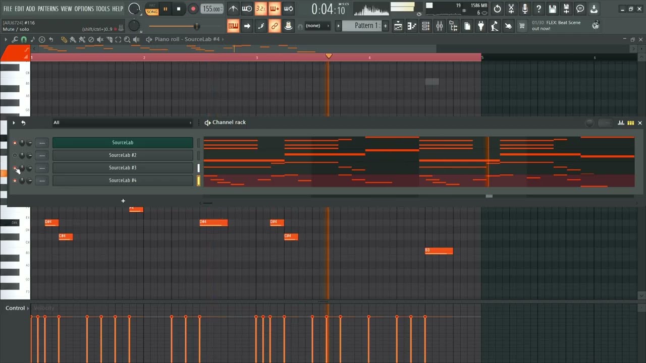 Making a Dark Trap Beat Using Sourcelab Plugin | FL Studio Cook up # 116