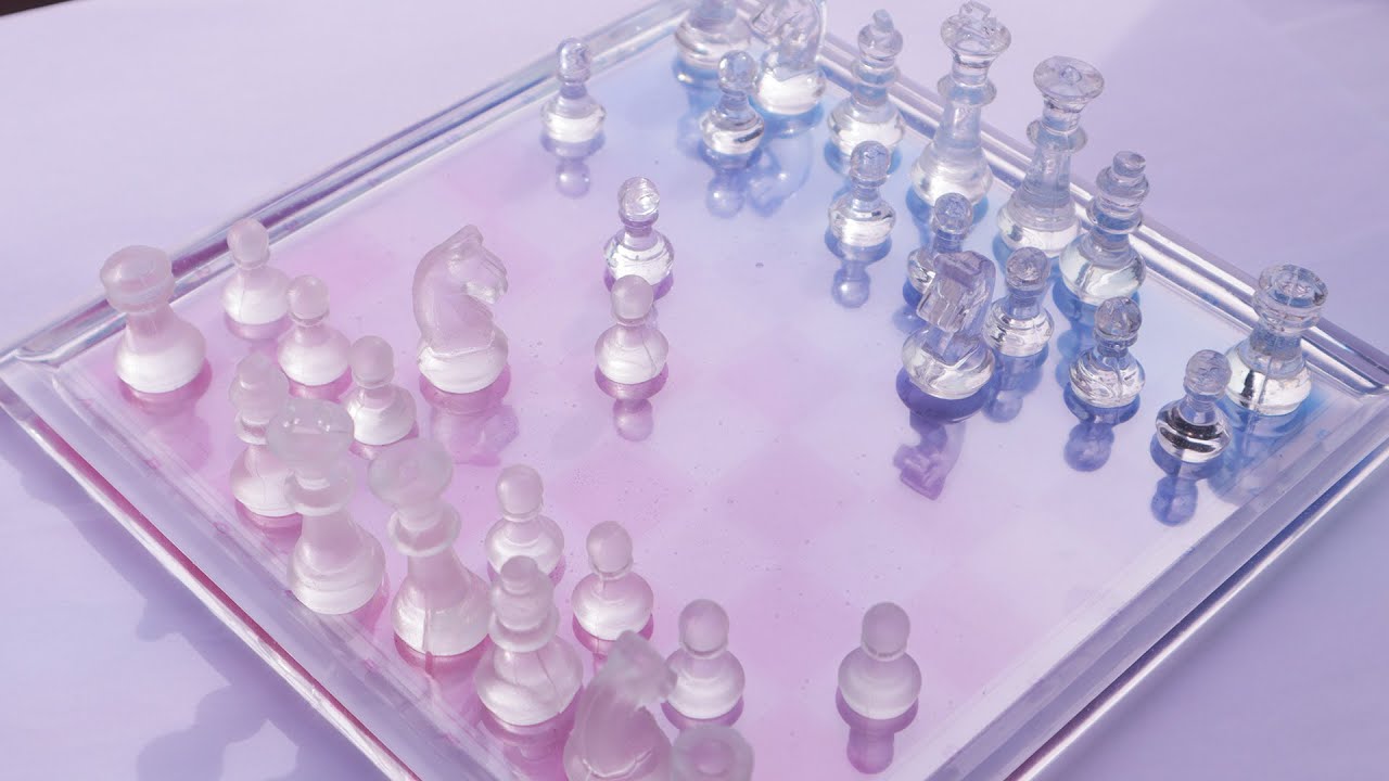 (eng)♟유리알 체스 보드♟세상에 하나뿐인 클리어 체스판 