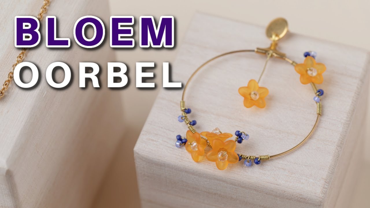 Oorbellen met Bloem Kralen en Wire Wrapping Techniek Maken