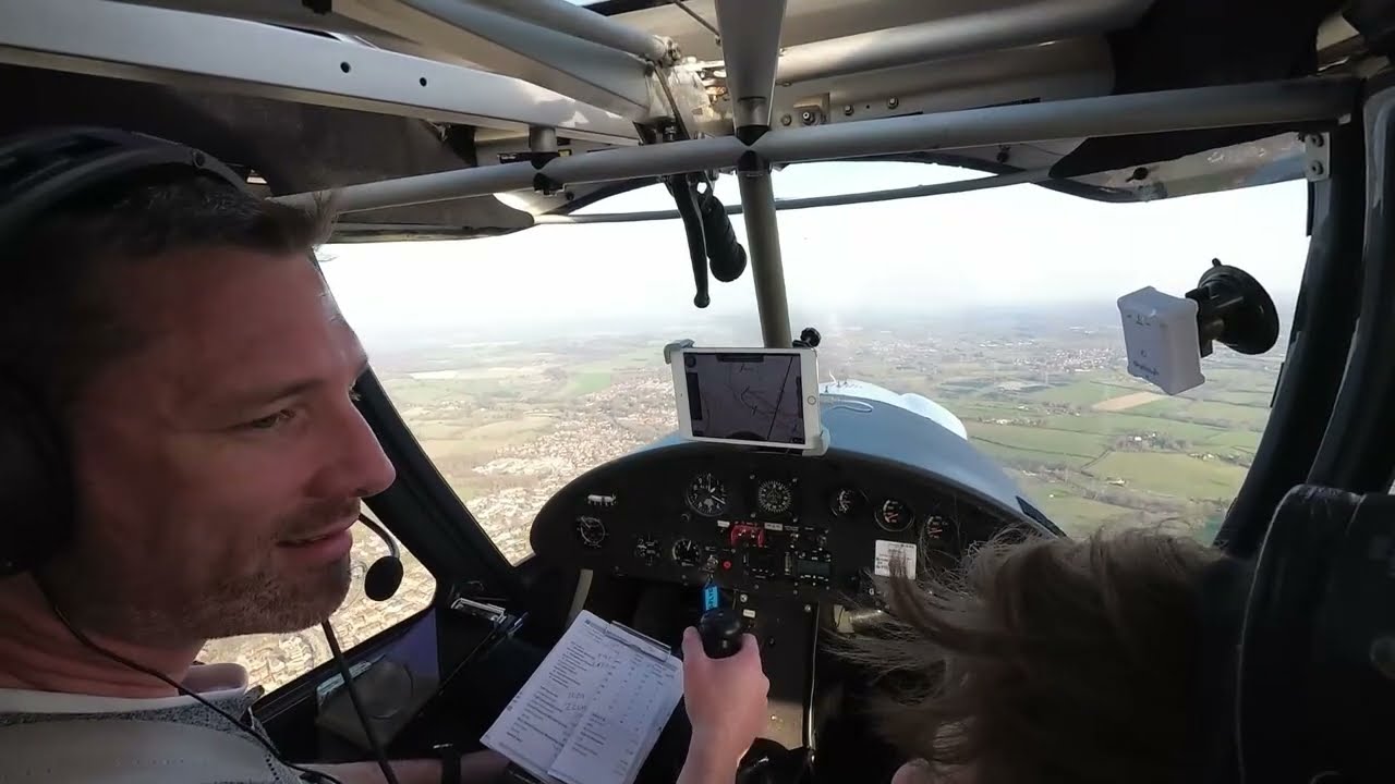 My first passenger! James' First Flight | C42 Microlight flying | Deer on the runway!