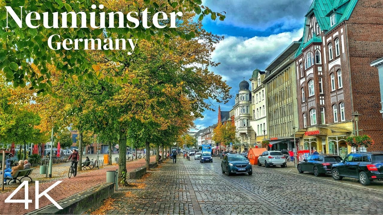 Neumünster, Germany 🇩🇪- Virtual Walking tour 2022- 4K Ultra HD