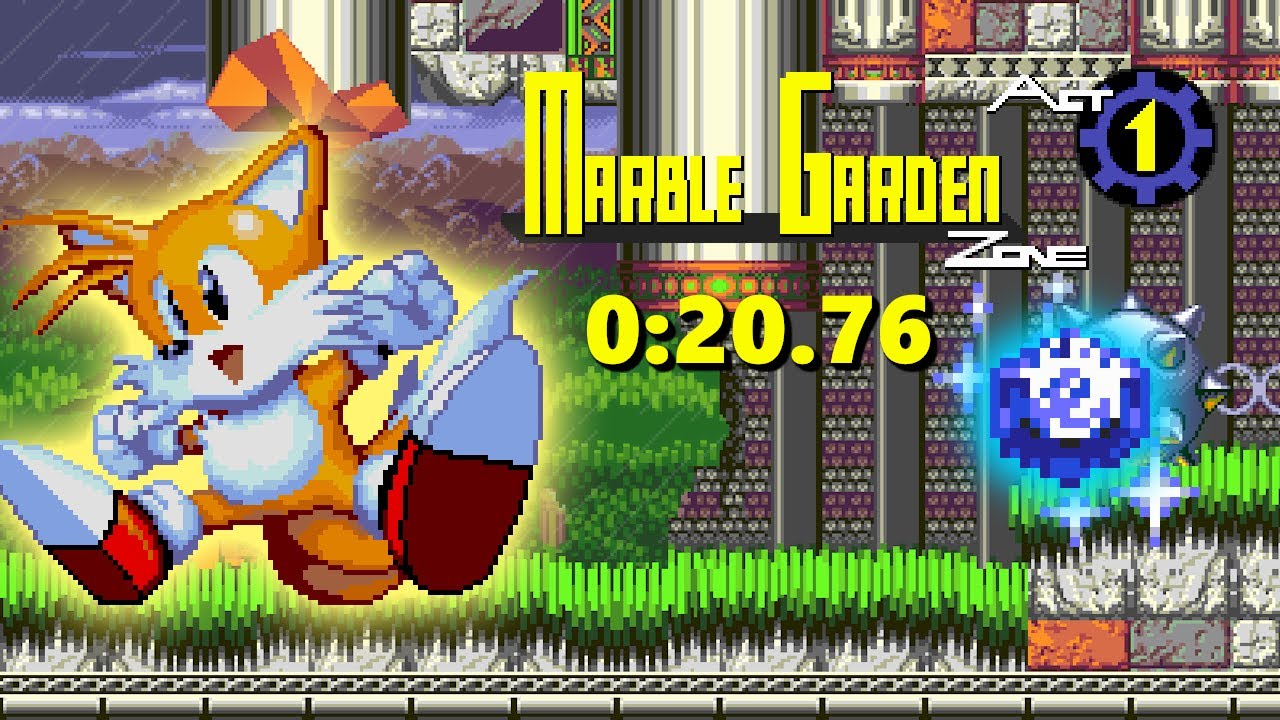 Sonic 3 A.I.R.: D.A. Garden Edition - Time Stone Trials | Marble Garden 1 - 0:20.76 (Tails)
