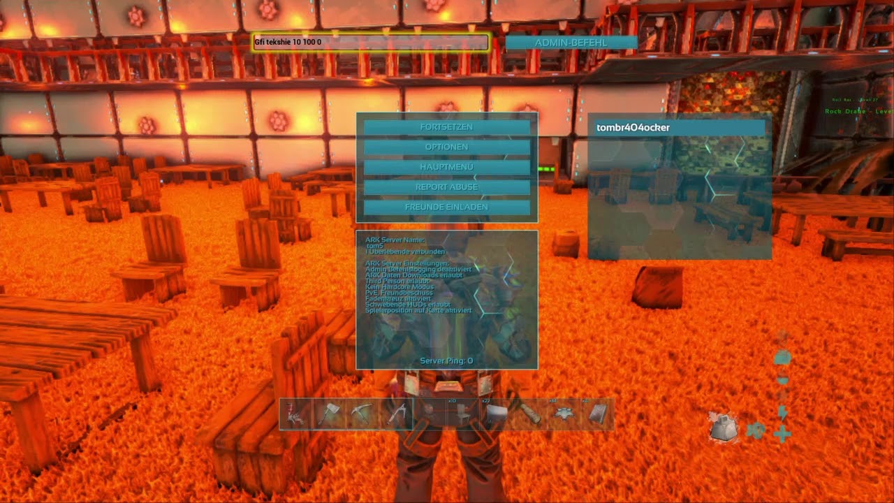 Ark Cheats Deutsch, von tek bis nummern Cheats .