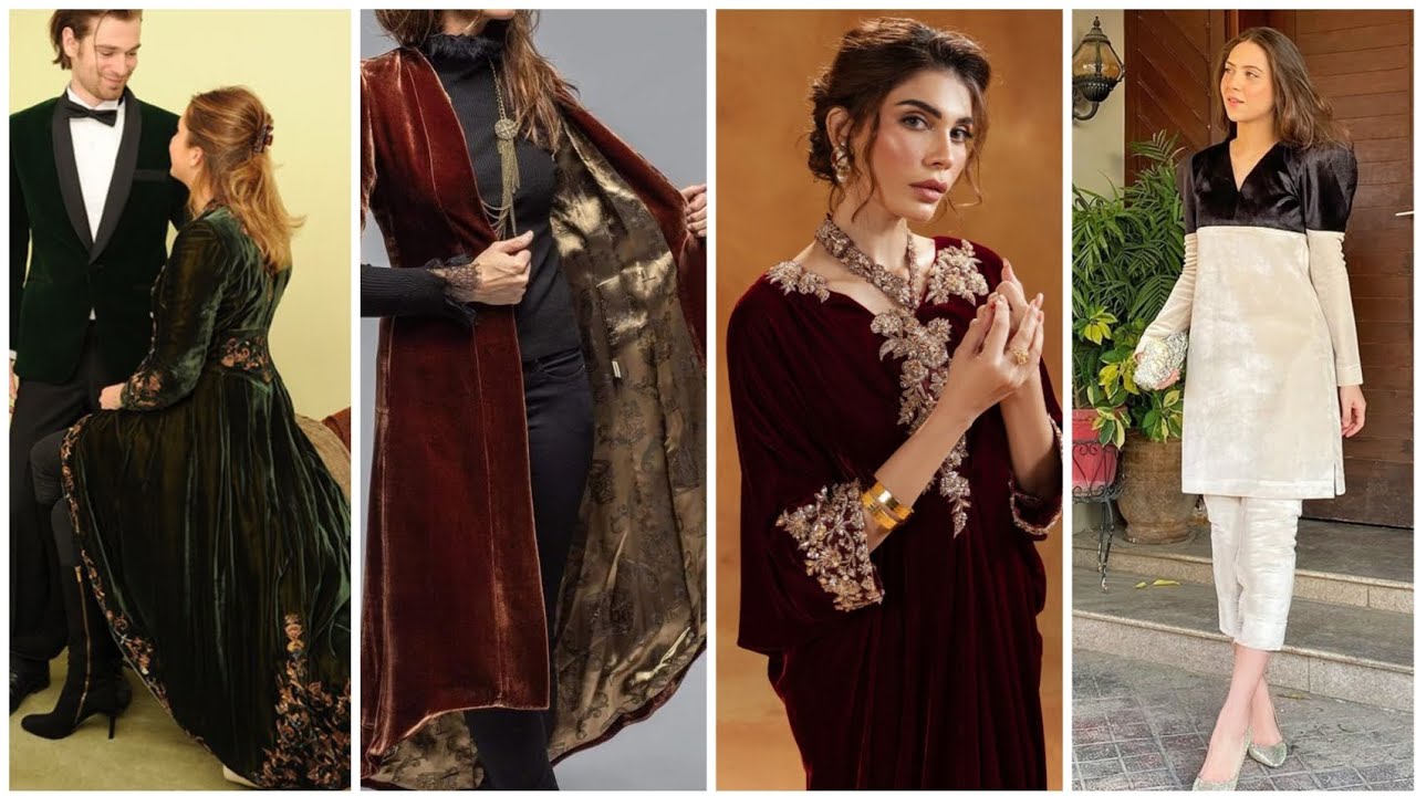 Luxury Velvet Dresses Ideas | Modern & Traditional Styles#fashion#trend#viral 