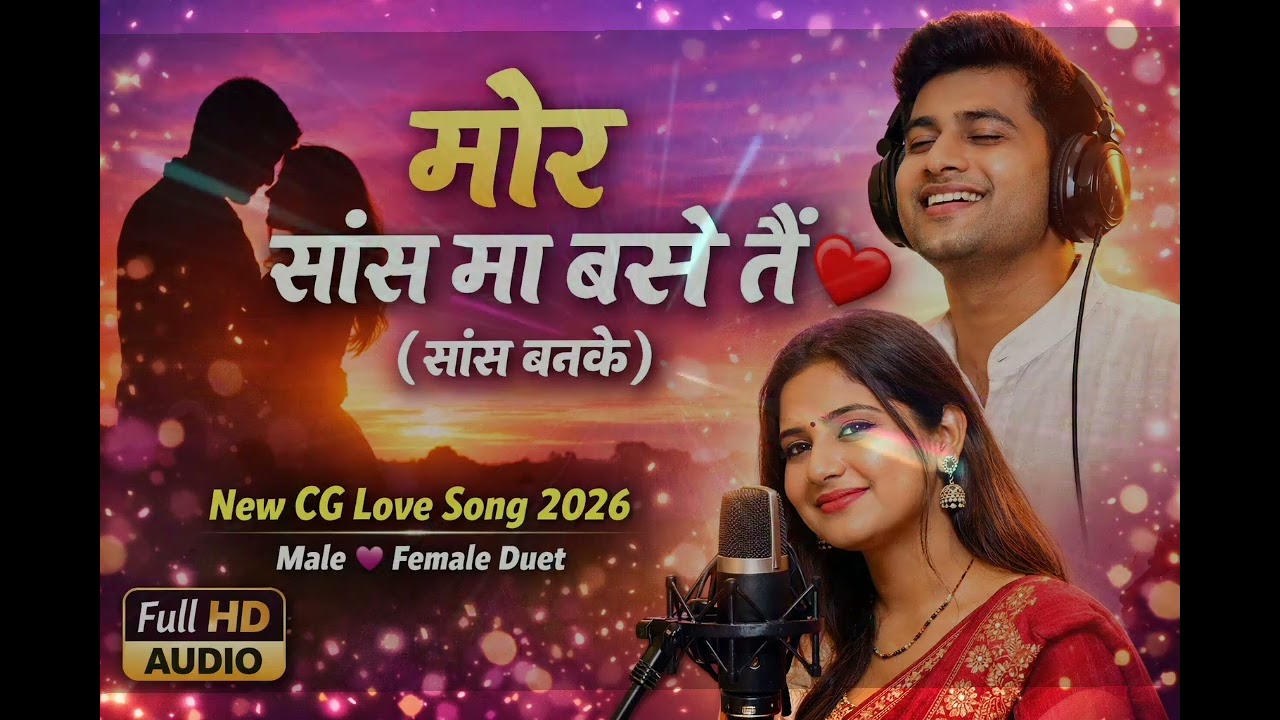  मोर सांस मा बसे तैं (सांस बनके) ❤️ | New CG Love Song 2026 | Male Female Duet | Romantic Song