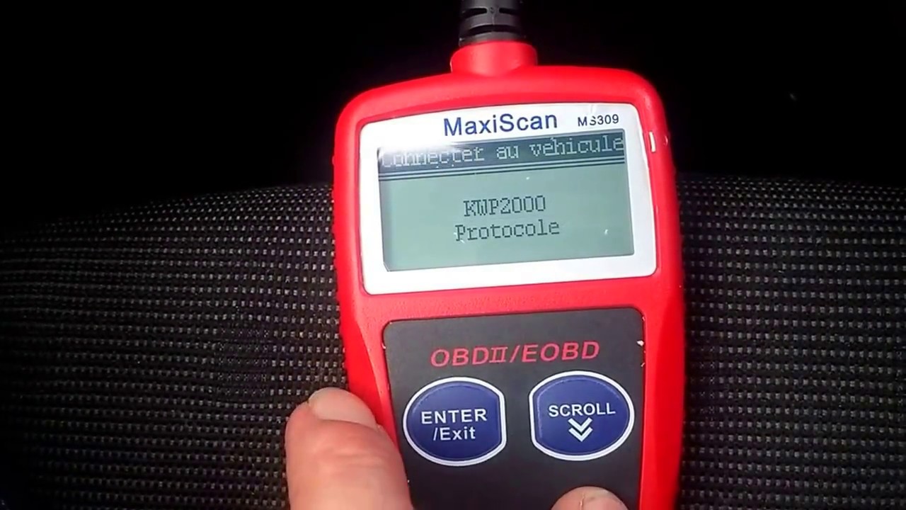Lecteur obd2 maxiscan ms309 Test