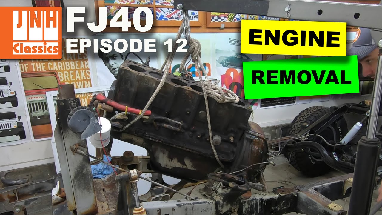 FJ40 Restoration (Episode 12) - Engine Removal