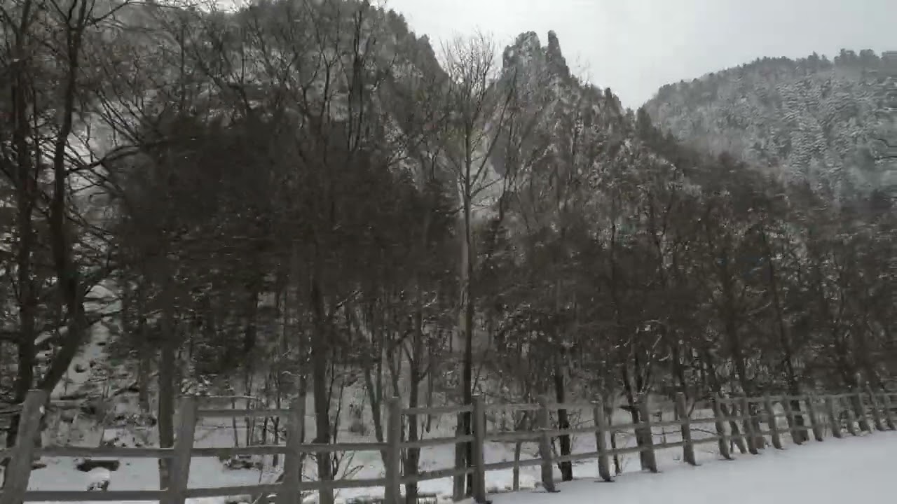 Frozen Ryusei and Ginga Falls - Sounkyo Winter Hokkaido --13Celcius with strong wind