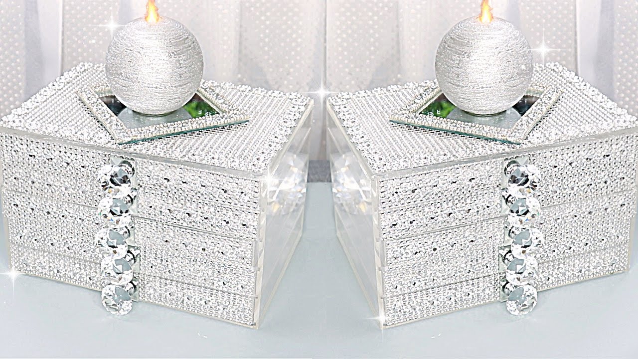 Glam Makeup Organizer Makeover DIY Room Decor DIY Room Decorating Ideas DIY Makeup Organizer