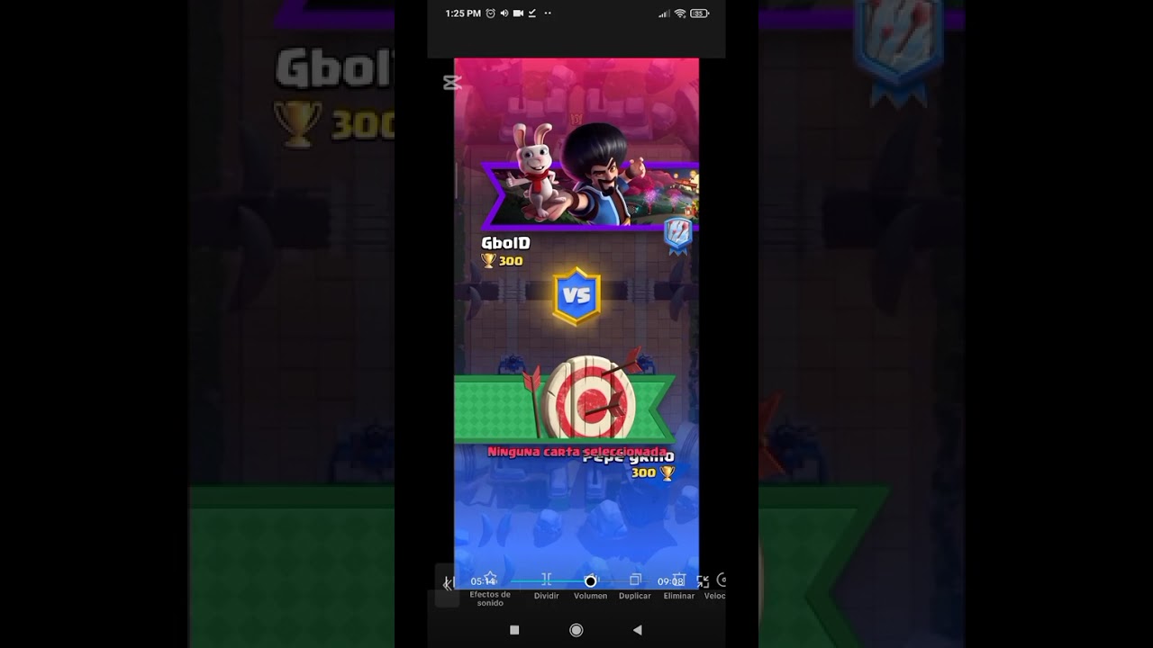 Partida de pepe grillo 🦗 Clash Royale 