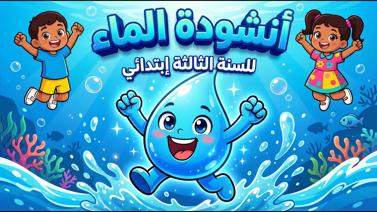 أنشودة الماء 🎵~ الماء ثم الماء ومثله الدواء ~ السنة الثالثة إبتدائي [مع الكلمات]
