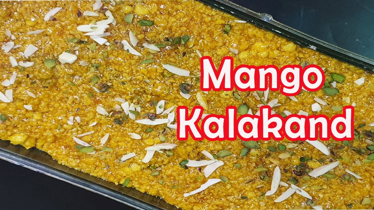 Mango Kalakand Recipe | Aam Ki Barfi Kaise Banate Hain | Aam Barfi Recipe