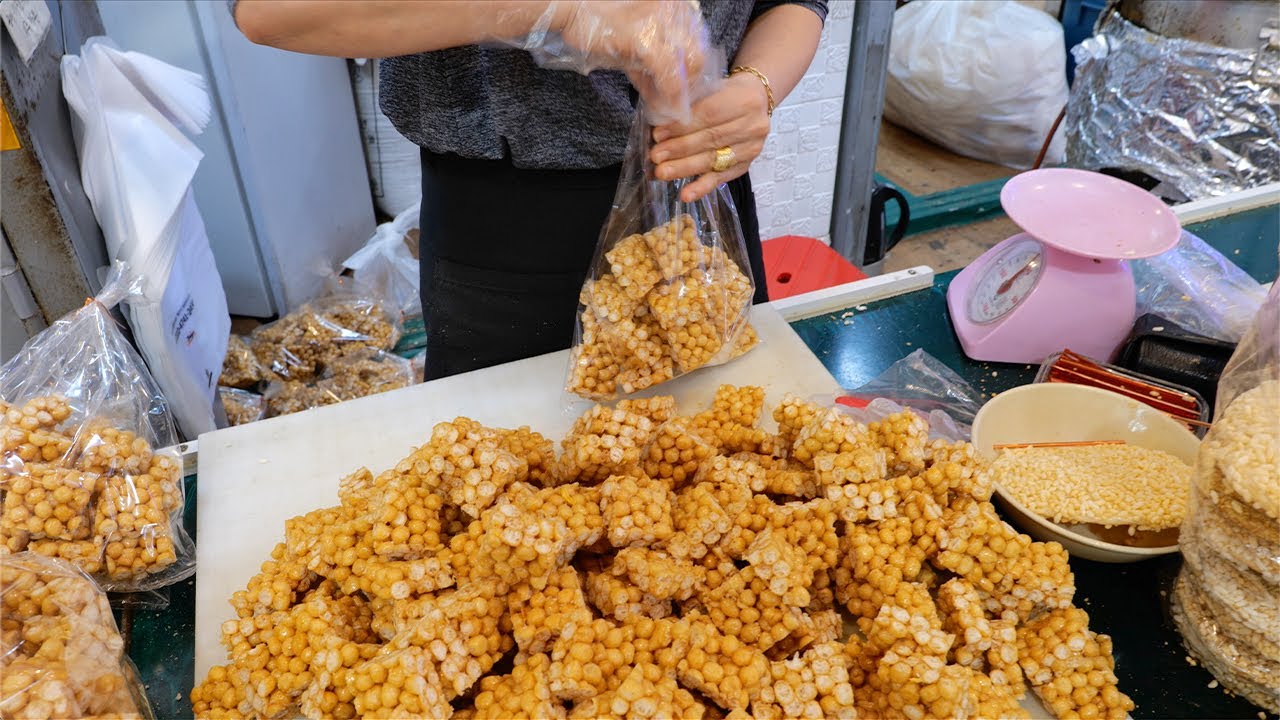 말랑말랑 촉촉한 수제 강정~ 별미 옛날 강정 오란다 강정 / Korean traditional snack / Oranda Snack / 제주 길거리 음식 / street food
