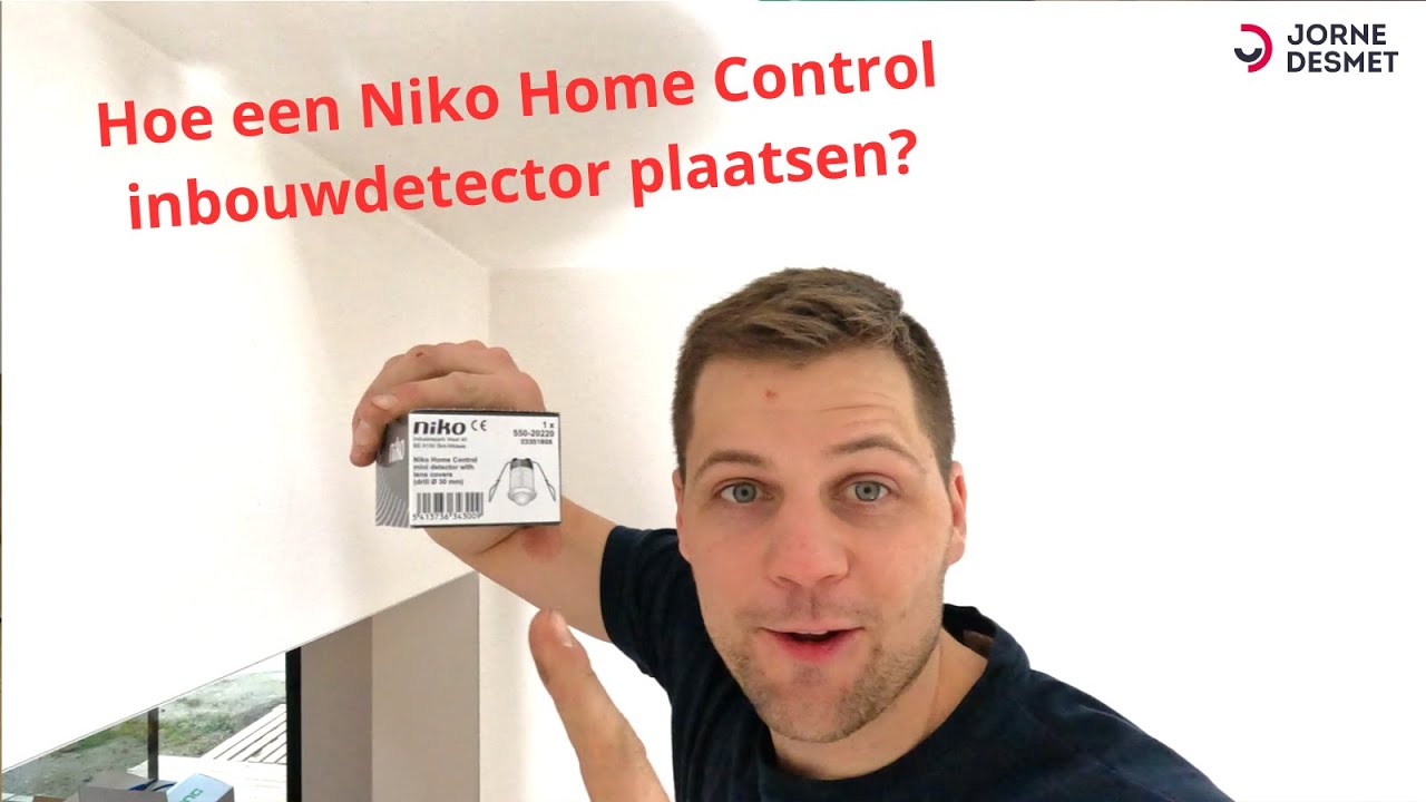 Hoe een Niko Home Control inbouwdetector plaatsen en aansluiten?