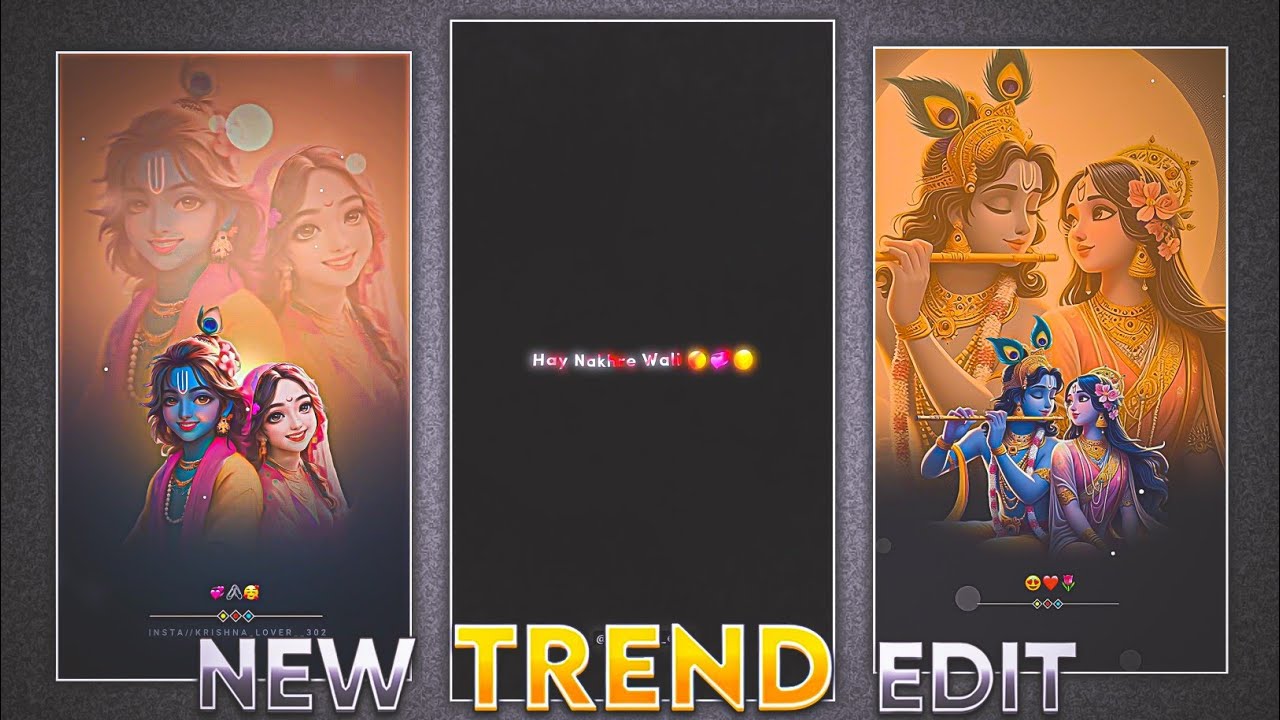 Alightmotion video editing | Radha Krishna video editing | capcut lyrics editing