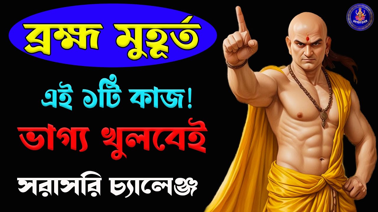 ব্রহ্ম মুহূর্তে উঠে এই ১টি কাজ করুন! 💰 ভাগ্য নিজেই আপনার ঘরে আসবে! | Brahma Muhurta Action Plan