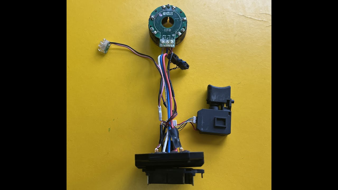 【修理動作品】マキタ 4モード インパクトドライバー TP141D用 コイル ターミナル スイッチ 6506735 など一式 動作確認動画あり