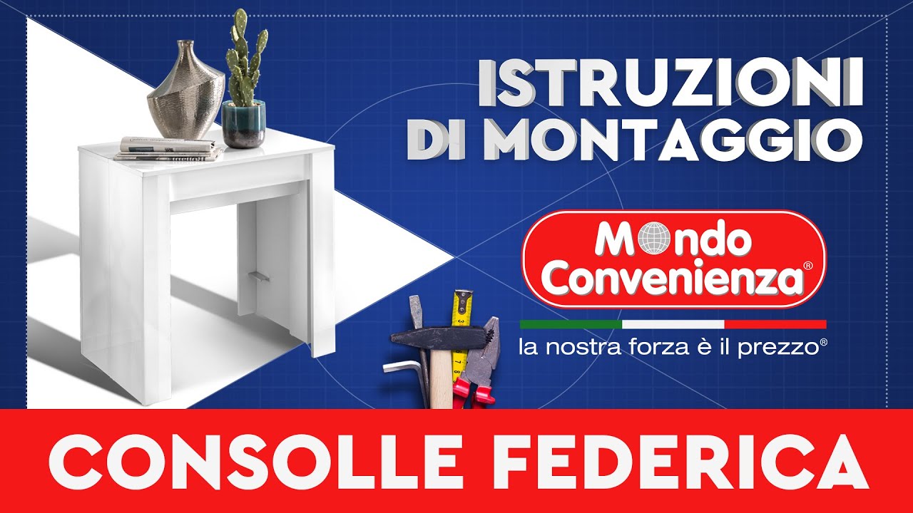 Istruzioni di montaggio: Tavolo allungabile FEDERICA | MONDO CONVENIENZA