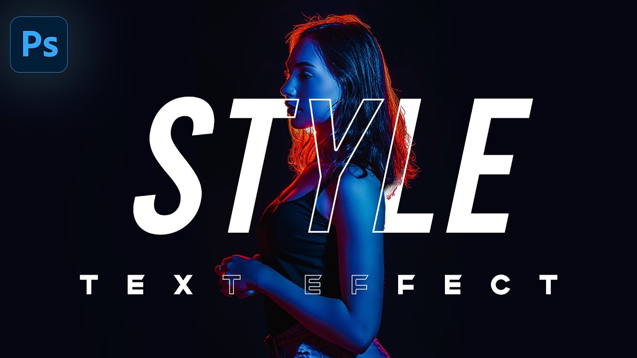 Text Behind Object Effect in Photoshop: Transparent Text: Easy Tutorial