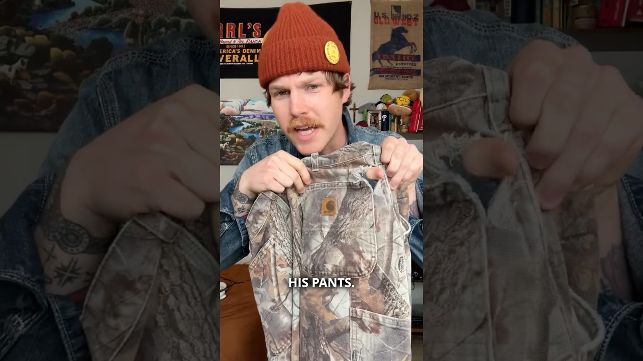 How to repair a rip on pants 🧵🪡