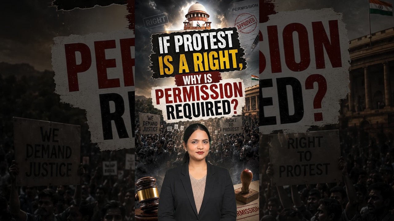 If Protest Is a Fundamental Right, Why Is Police Permission Required? Explained! #shorts