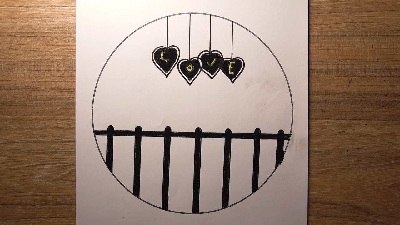 How to Draw “Love” Creatively Step by Step for Beginners | Easy Drawing Tutorial