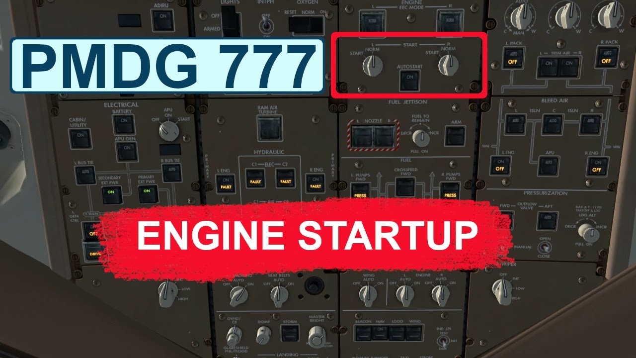 PMDG 777 Engine Start | Watch How Easy The Boeing 777 Startup is!