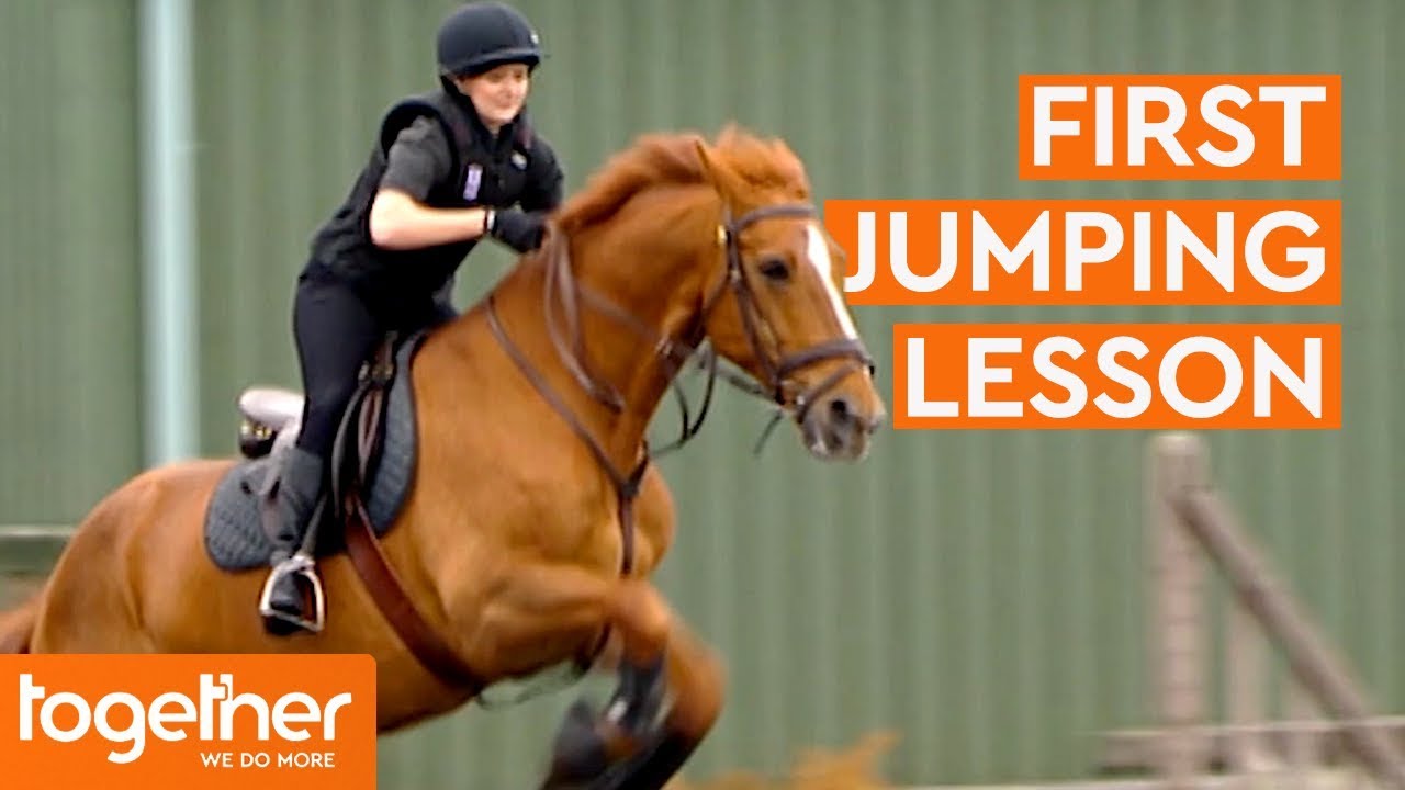 Mounted Officer's First Jumping Lesson | Mounted Branch