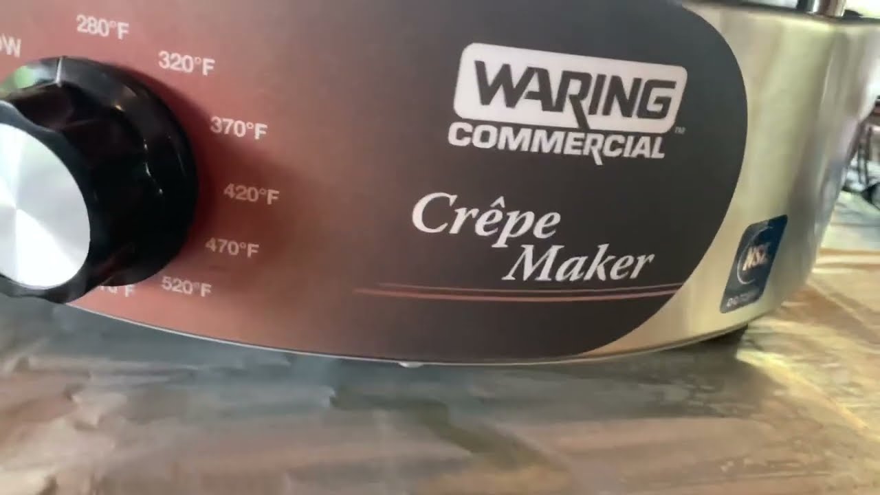Waring Commercial Crepe Maker Seasoning