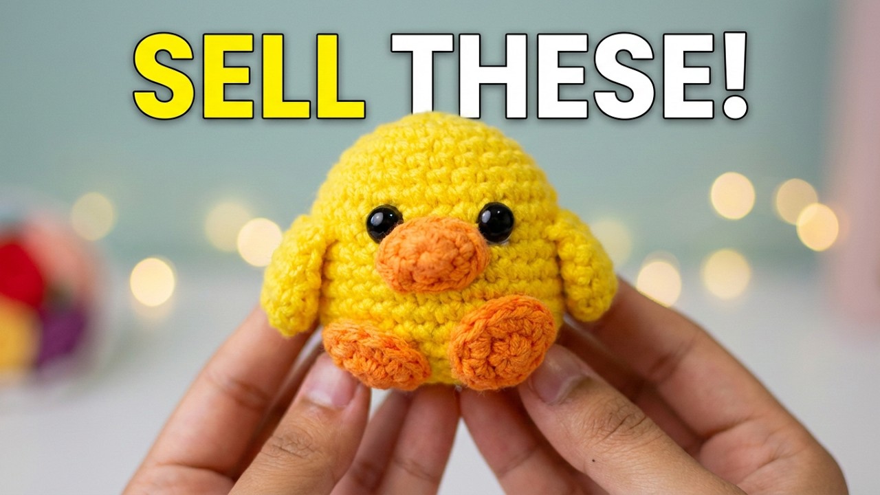 🐥 Cómo hacer un Pollito Amigurumi a Crochet | Tutorial | Idea para Regalar o Vender 🐥