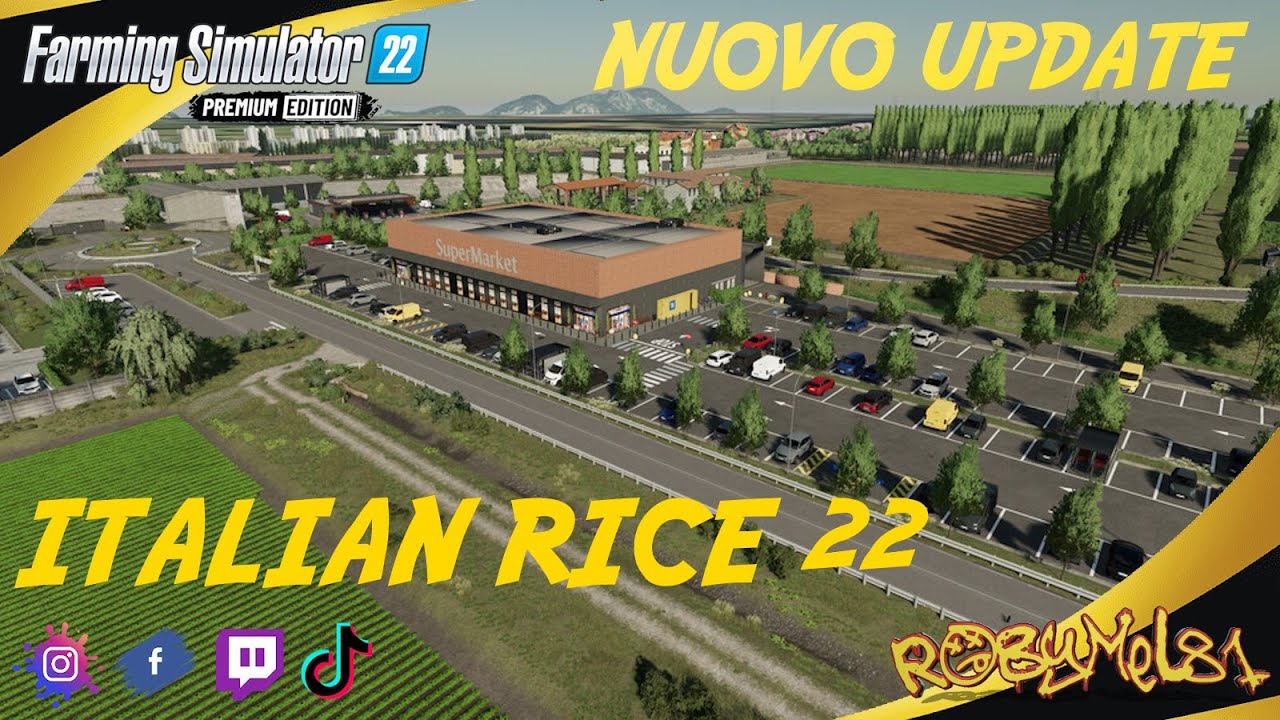 ITALIAN RICE 22 , NUOVO UPDATE (PARTE 2) (Console/Pc) ➤ TEST MAP (Pc/Console) ➤ FARMING SIMULATOR 22