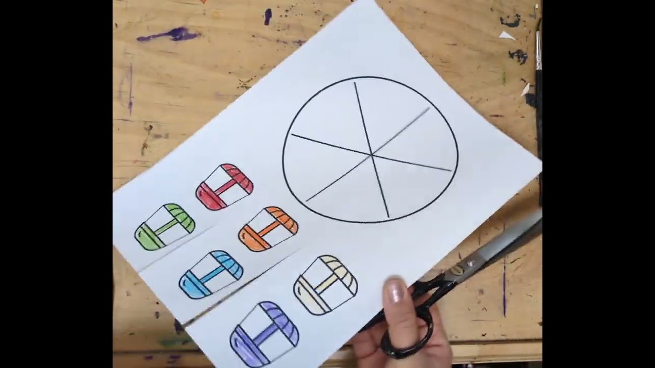 Color wheel Ferris wheel 