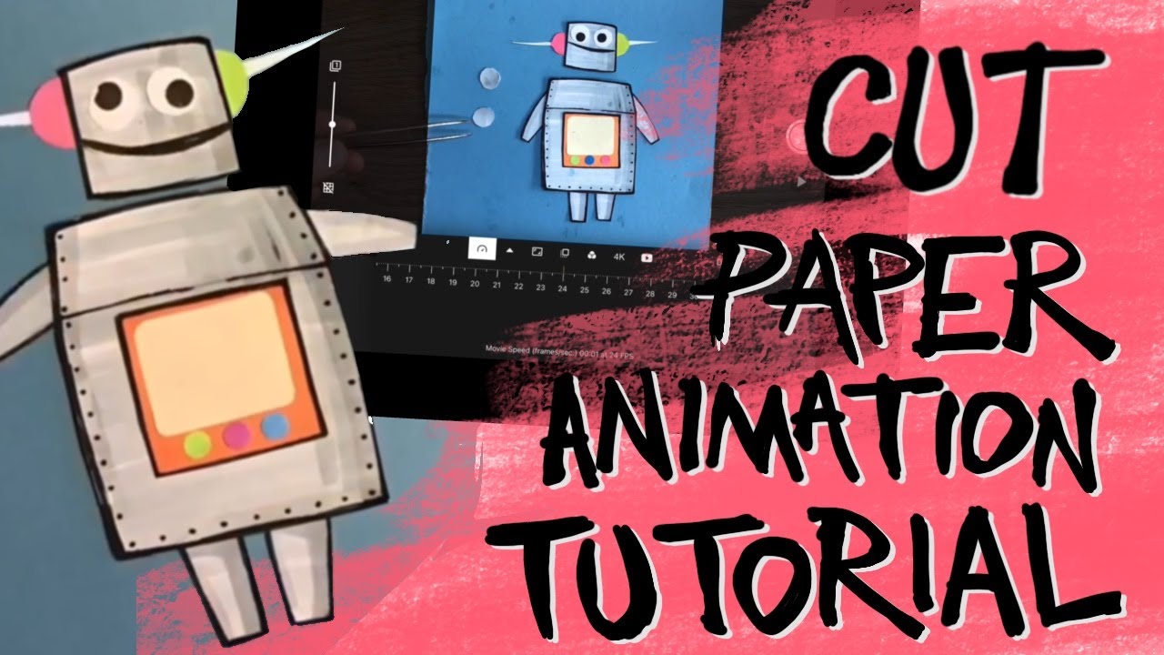 Stop motion GIF animation tutorial - the cut paper technique!