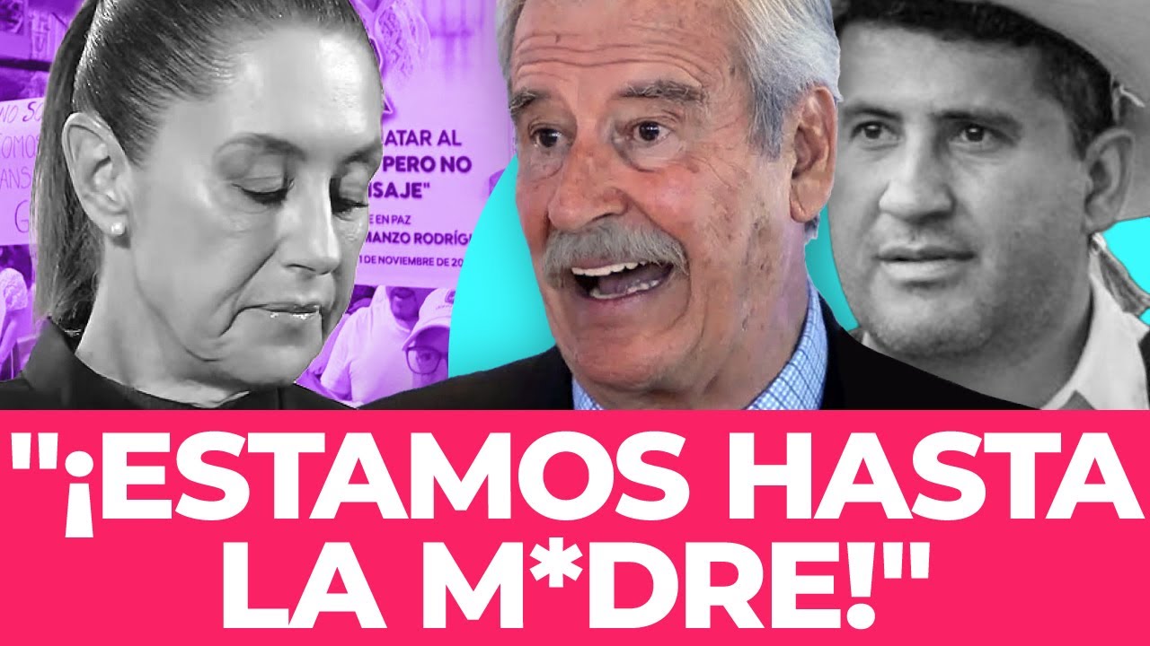 La entrevista donde Vicente Fox revienta a Sheinbaum por el atentado a Carlos Manzo