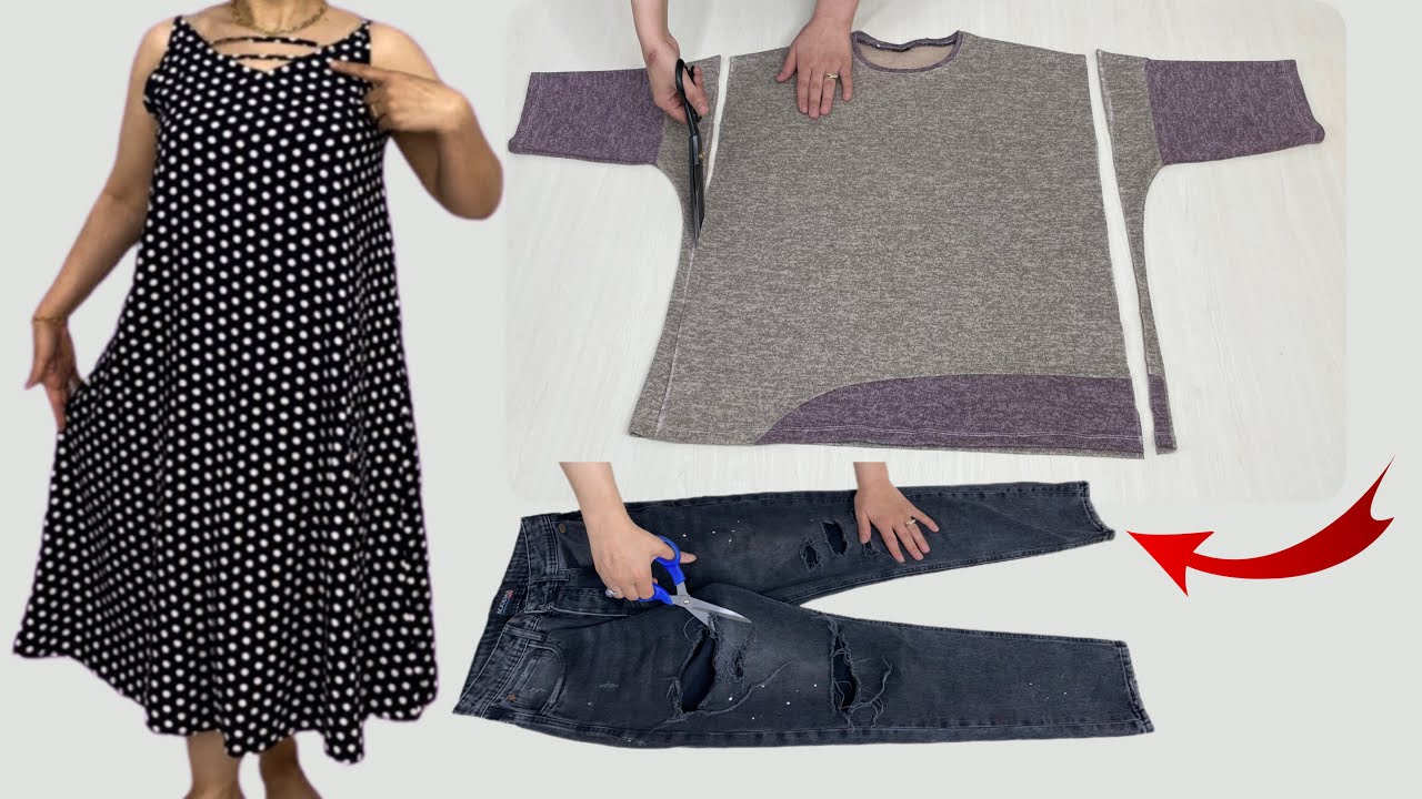 ✅💥 DIY] 3 Amazing Ways to change the style of your clothes ! How to mand old clothes ✂️ Recycling ♻️