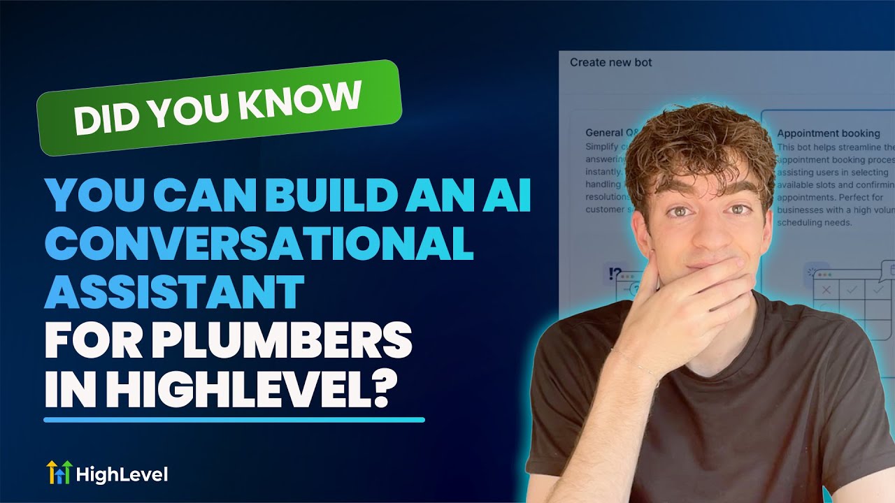 Did You Know You Can Build an AI Conversational Assistant for Plumbers in Highlevel?