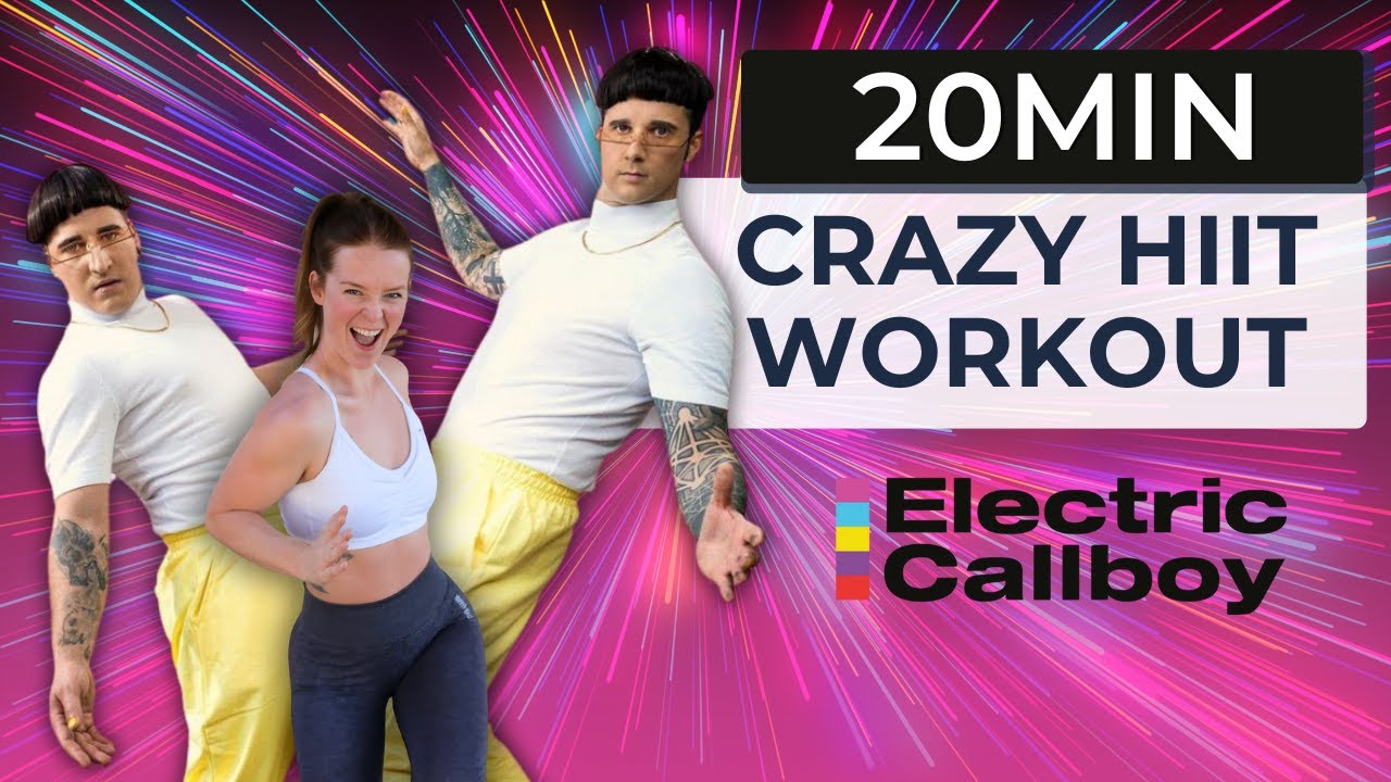 20 MIN CRAZY HIIT CARDIO | ELECTRIC CALLBOY WORKOUT | Intense Full Body Workout | Super Sweaty